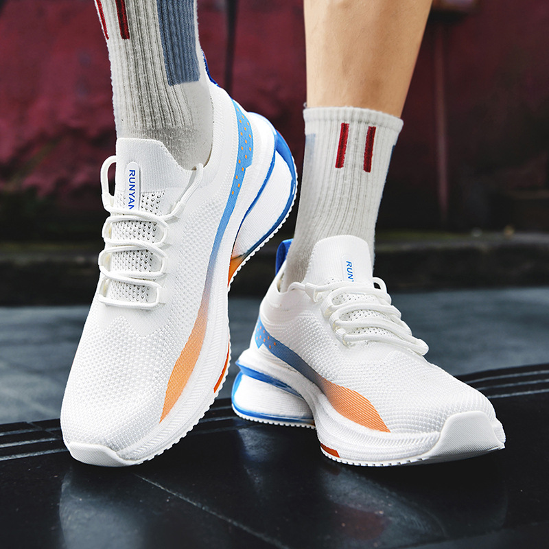 breathable ultra light shock-absorbing running sneakers for leisure
