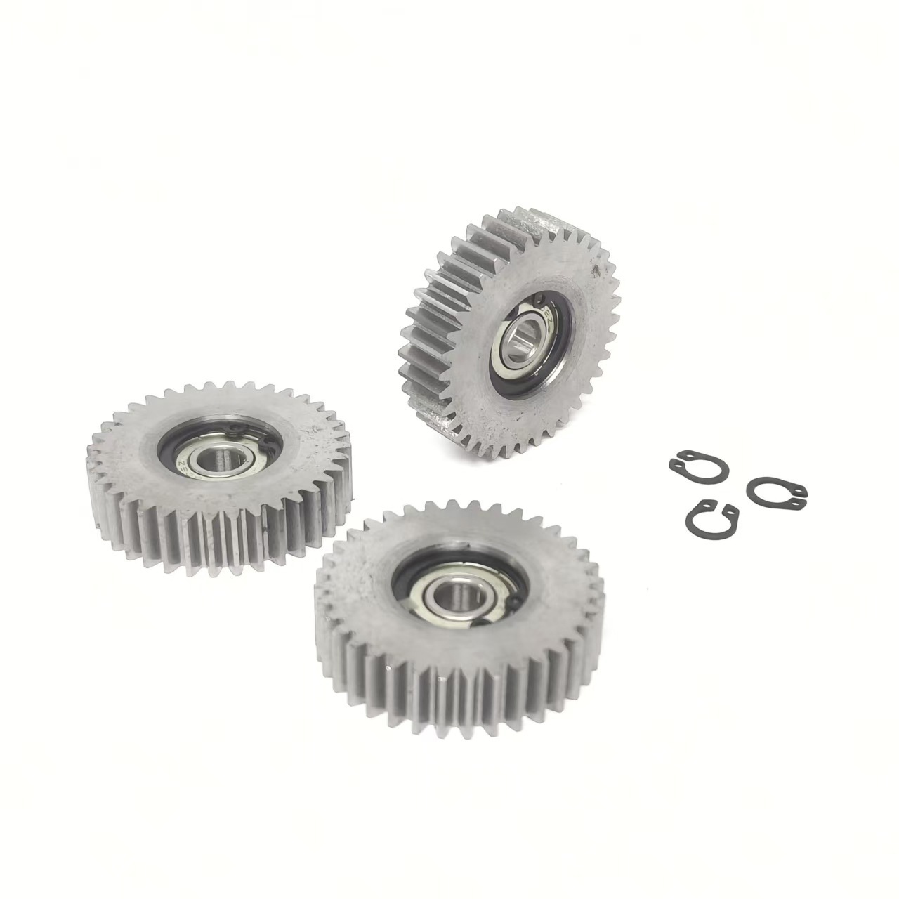 Outer Diameter 47.5mm Electric Vehicle Large 36-Tooth Steel Gear Nylon Gear 608 Bearing with Free Snap Ring for Electric Vehicle