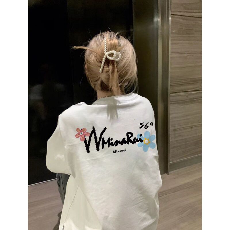 100% Cotton Maternity Wear Short-Sleeved T-Shirt Women's Summer New Mid-Length Large Size Fat mm Korean Style Casual Bottoming Shirt