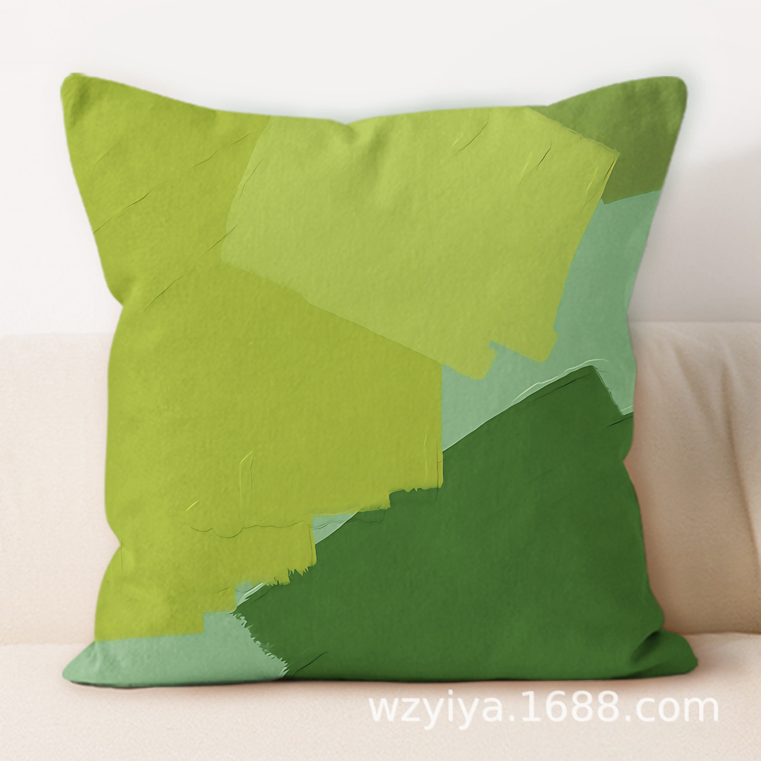 Colores de impresión de almohada de abrazo simple y moderna decoración de sofá de sala de estar almohada de cabecera desmontable cuadrada