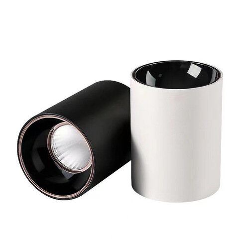 LED Round Surface-Mounted Downlight Housing Flush Mount Ceiling Lamp for Living Room COB Tube Light for Bedroom Non-Intelligent without Main Light Lighting Lamp