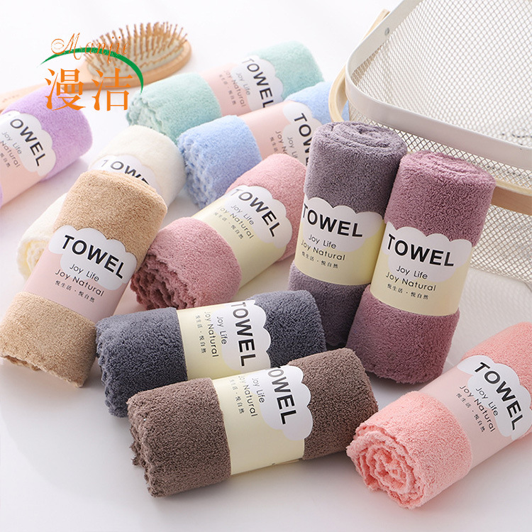 【3 pcs/5 pcs pack】High-density coral velvet waist cover gift set face towels highly absorbent ultra-fine fiber wholesale