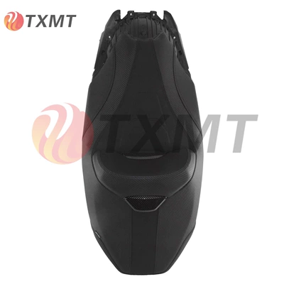 Motorcycle cushion Years Modified Motorcycle Integrated Seat - black-i-small-backrest-model