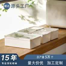 【贴牌定制】小物收纳盒带盖防高透设计防水防尘浴室办公收纳