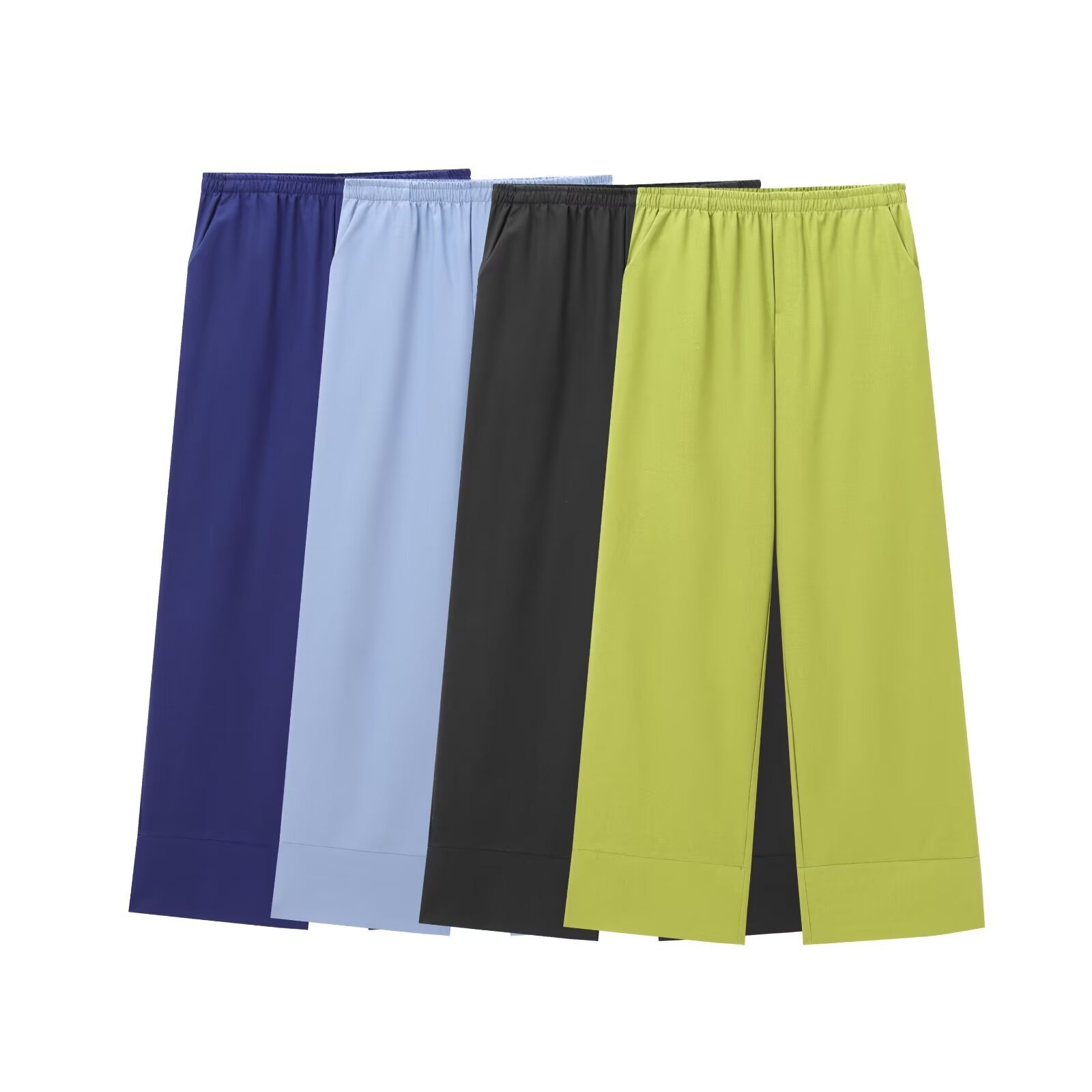 Women's clothing 2024 summer new textured double breasted kimono style outerwear pants set_voghion.com