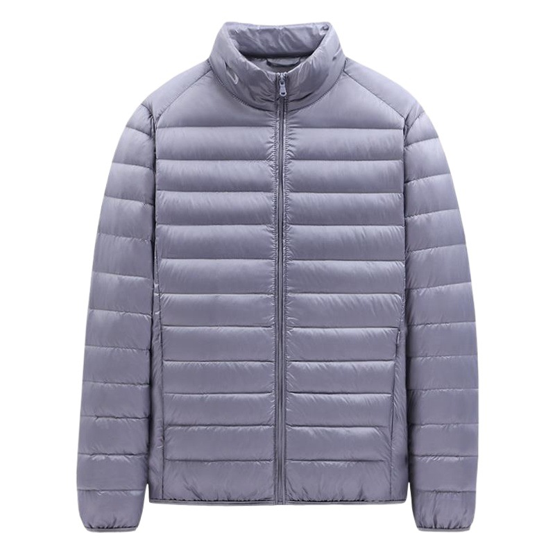 Chaqueta de Plumón para Hombre 2025, Chaqueta de Algodón de Color Sólido para Jóvenes, en Existencia, Ligera, Talla Grande, Ropa para Hombre, Venta al por Mayor por Pieza.