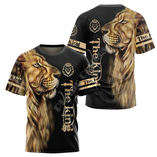Cross-Border New Summer Fashion Popular American Digital 3D Printed T-Shirt Men's Casual Breathable Loose Short Sleeves