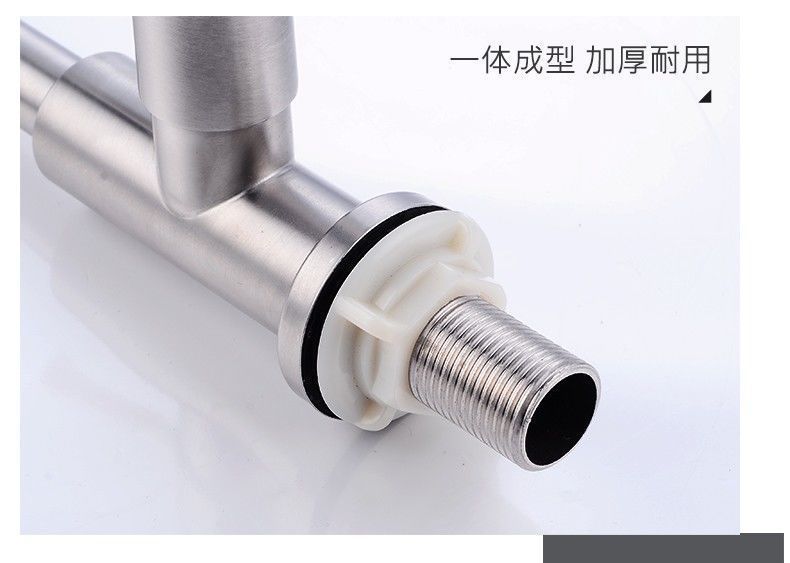 The 304 stainless steel kitchen hot and cold water faucet, single cold washing basin and sink can be rotated undefined
