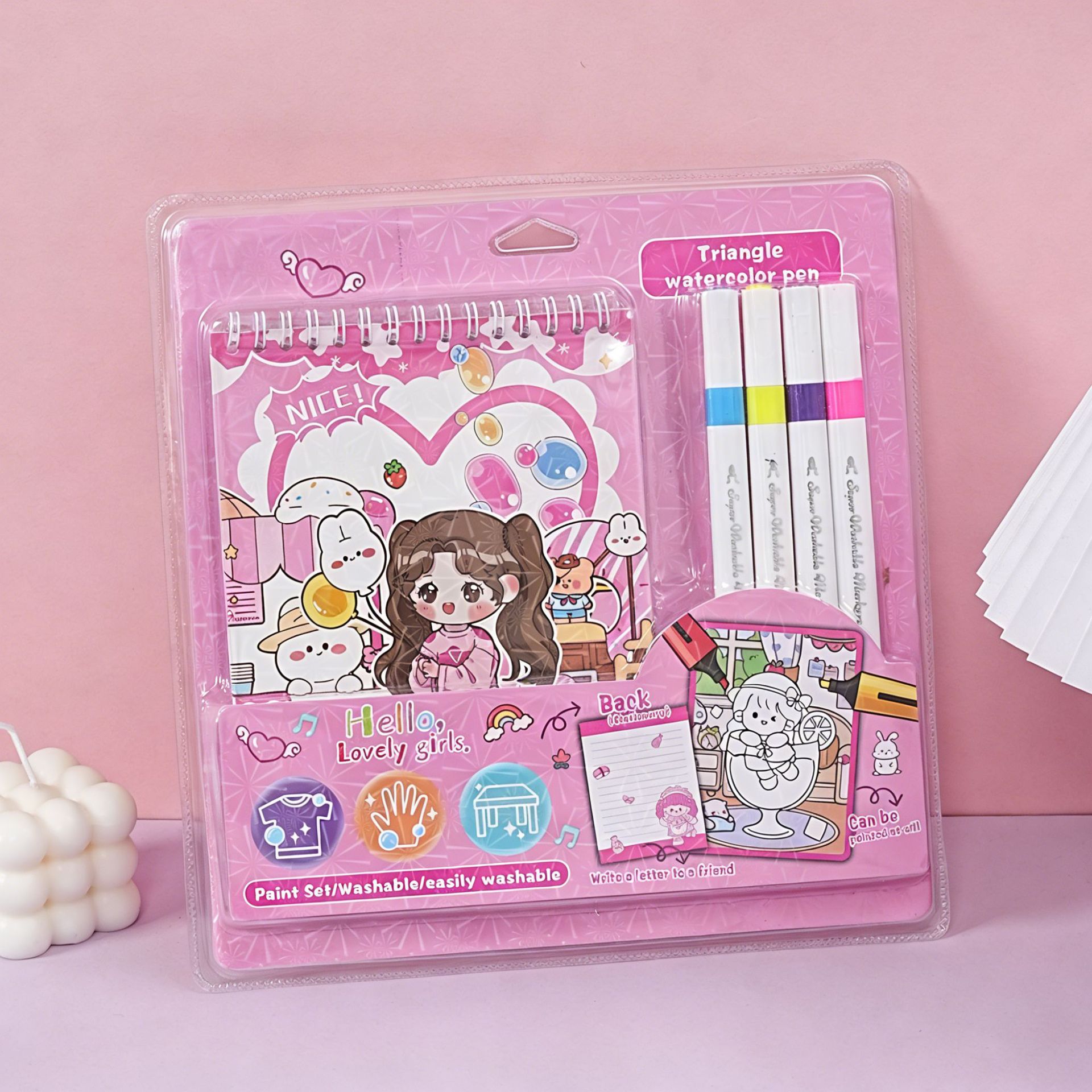 Libro para Colorear Infantil de Papel para Dibujo y Fiestas Temáticas