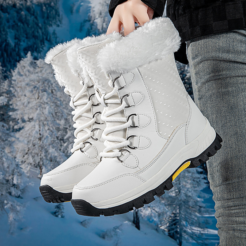 New Boots, Thickened Cotton Shoes, Women's Autumn And Winter New Style, Women's Snow Boots, Warm And Plush_vogvips.com