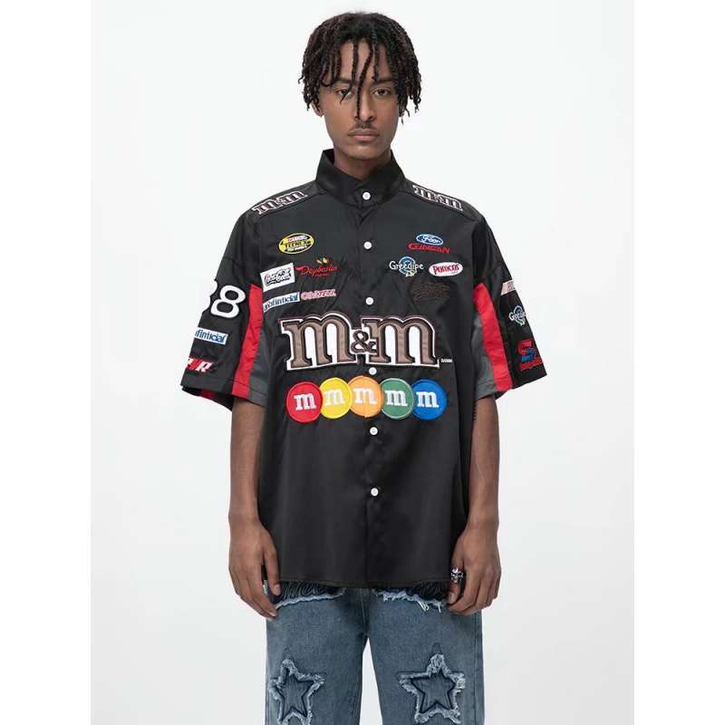 2026 New Trendy Brand Loose Motorcycle Jacket for Men and Women, Spring and Autumn Workwear Hip-Hop Coat, Men's Shirt, Wholesale 2026 New Trendy Brand Loose Motorcycle Jacket for Men and Women, Spring and Autumn Workwear Hip-Hop Coat, Men's Shirt, Wholesale