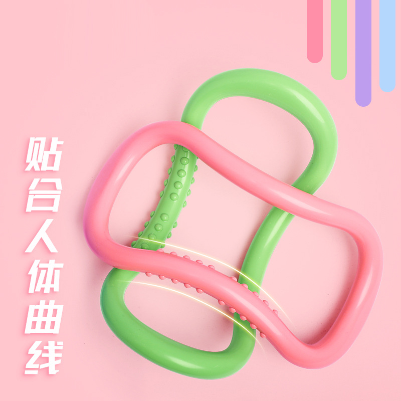 Anillo de yoga anillo de yoga espalda abierta hombro abierto belleza espalda fitness equipo de yoga espalda delgada hombro Delgado estiramiento mágico anillo de banda elástica