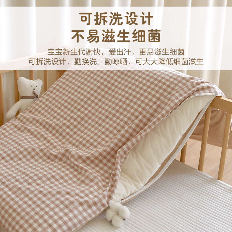 宝宝纯棉花床褥新生婴儿全棉A类床褥垫子幼儿园儿童午睡铺被|undefined