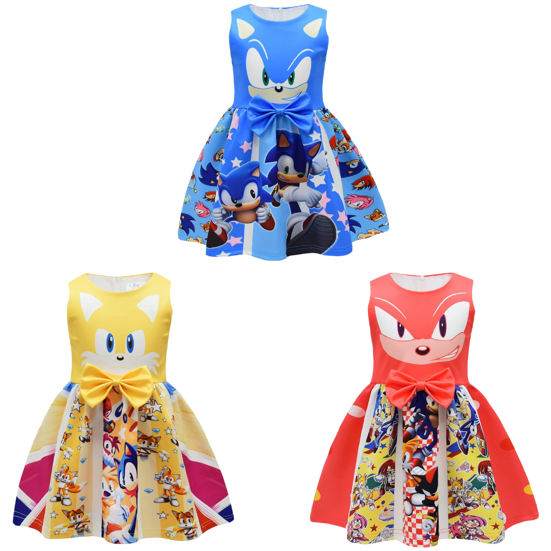 Пятно Хэллоуин анимация мультфильм цифровая печать платье для девочек платье с бантом для девочек юбка