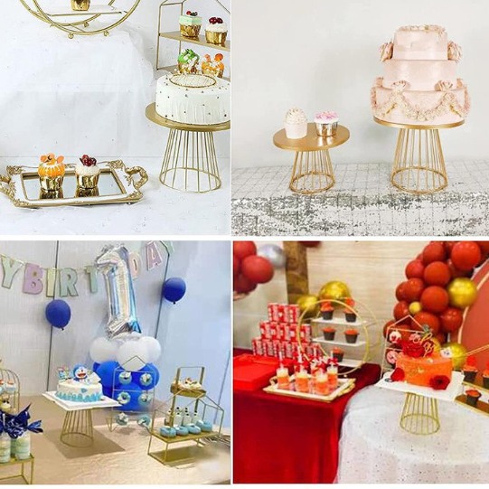 Transfronterizos Amazon temu postre estante de exhibición bandeja de pastel estante de pastel diseño de cumpleaños