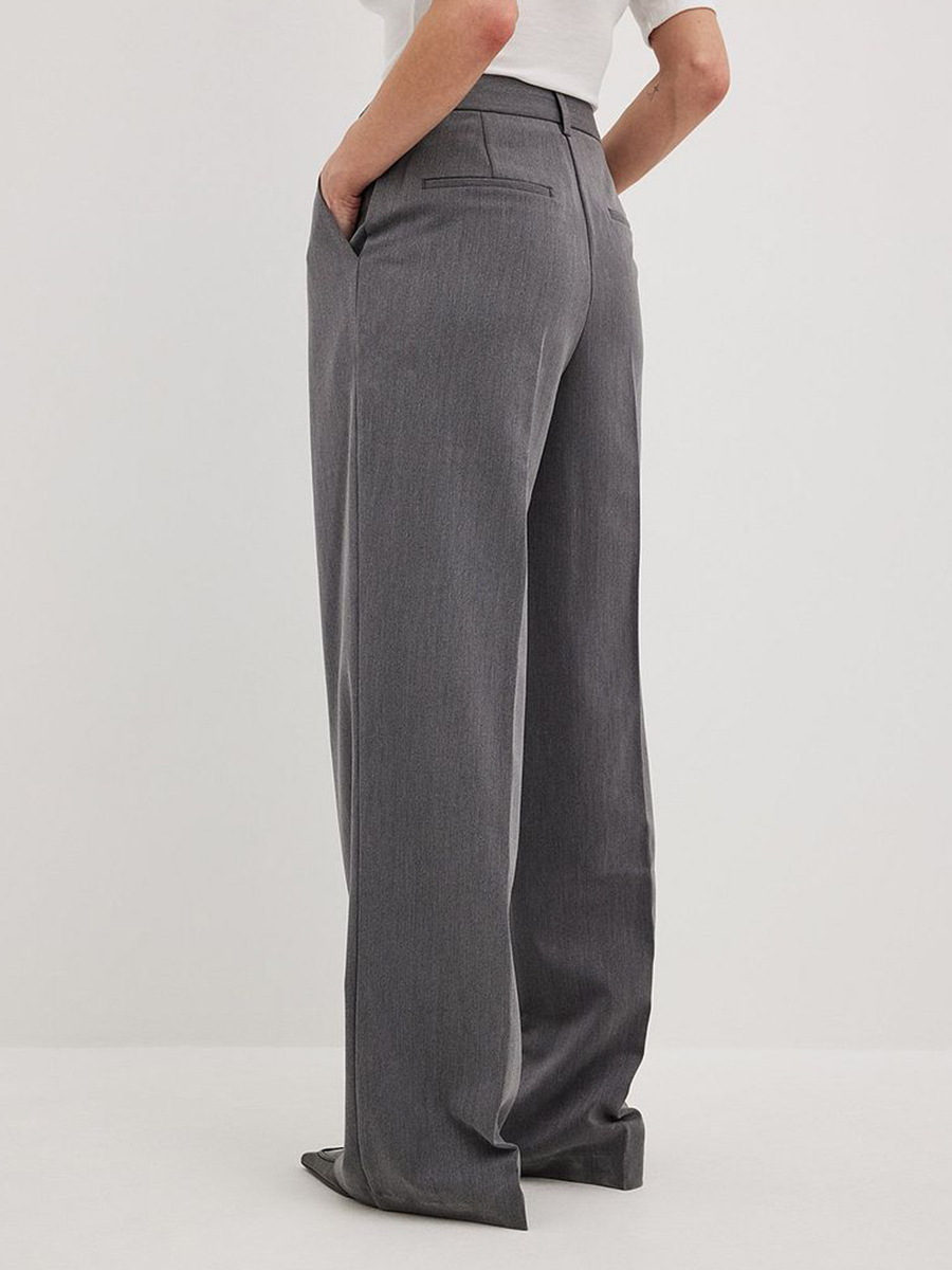 Pantalones de trajes de piernas anchas sueltas transfronterizas Europa y los Estados Unidos 2026 primavera y verano nuevo temperamento clásico recto pantalones de trajes de cintura alta image 4