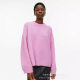 American Style Lazy Soft Waxy Grey Pullover Sweater Women's 2024 Autumn and Winter Loose Thickened Cashmere Crewneck Sweater