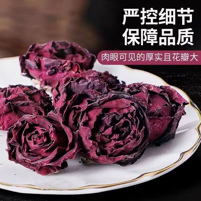 Yunnan Mo Hong Rose Bud Tea Dried Red Rose Flowers for Cold Brew 35g Can specifications