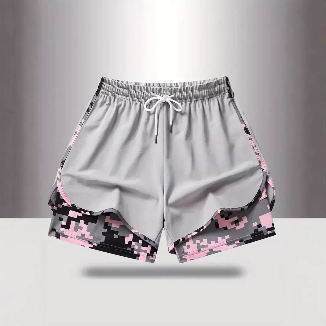 2025欧美跨境夏季女士松紧抽绳休闲运动短裤新款带口袋防走光