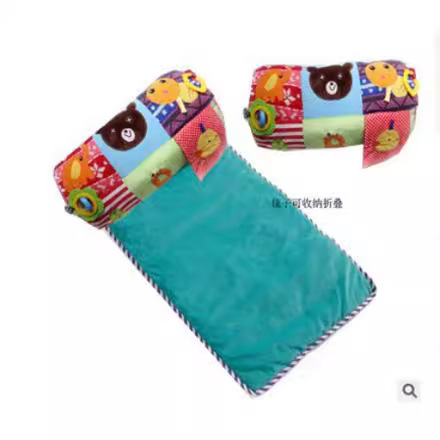 Baby crawling blanket, tummy pillow, pillow, game blanket, children's pillow with rattle, rattle paper, teether drop shipping