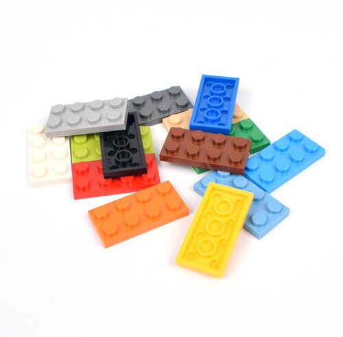 Compatible with LEGO 3020 small particle building blocks basic parts assembly accessories bulk parts 8-hole low bricks 2*4 thin slices