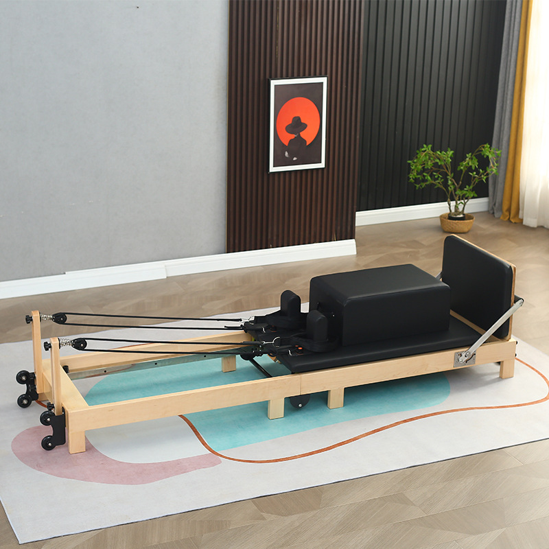 Pilates cama de núcleo gran aparato pierna de madera cama de núcleo plegable equipos de ejercicios comerciales domésticos plásticos deportivos