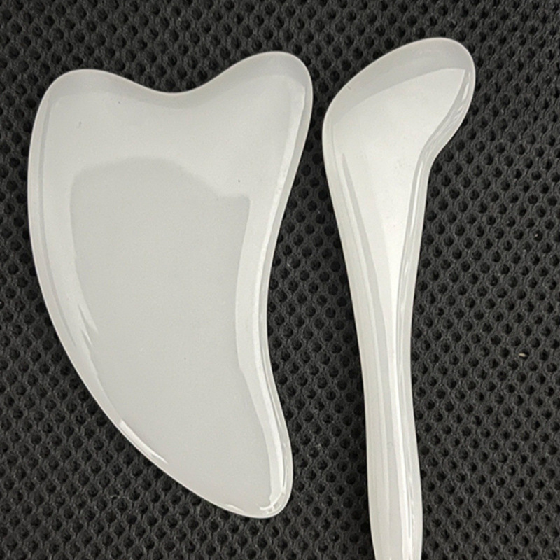 Jade New Facial Scraping Board, Lifting Face and Eye Pulling Stick, Shaving Board, Beauty Rolling Stick, Massage Stick, Meridian