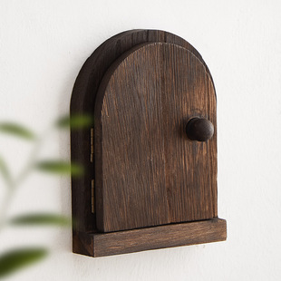 Solid Wood Switch Protective Cover Wall Sticker Household Socket Decorative Frame Shielding Protective Cover Anti-Shock Cover Button Box