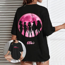�羳�W�a����Unisex Oversize Sailor Moon Anim ���ɽ��^Y2k���
