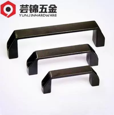 Нейлоновая черная квадратная ручка для вытаскивания/пластиковая ручка/eлектрический корпус ручка для ящика ручка дверцы шкафа расстояние между отверстиями 90/120/150/180