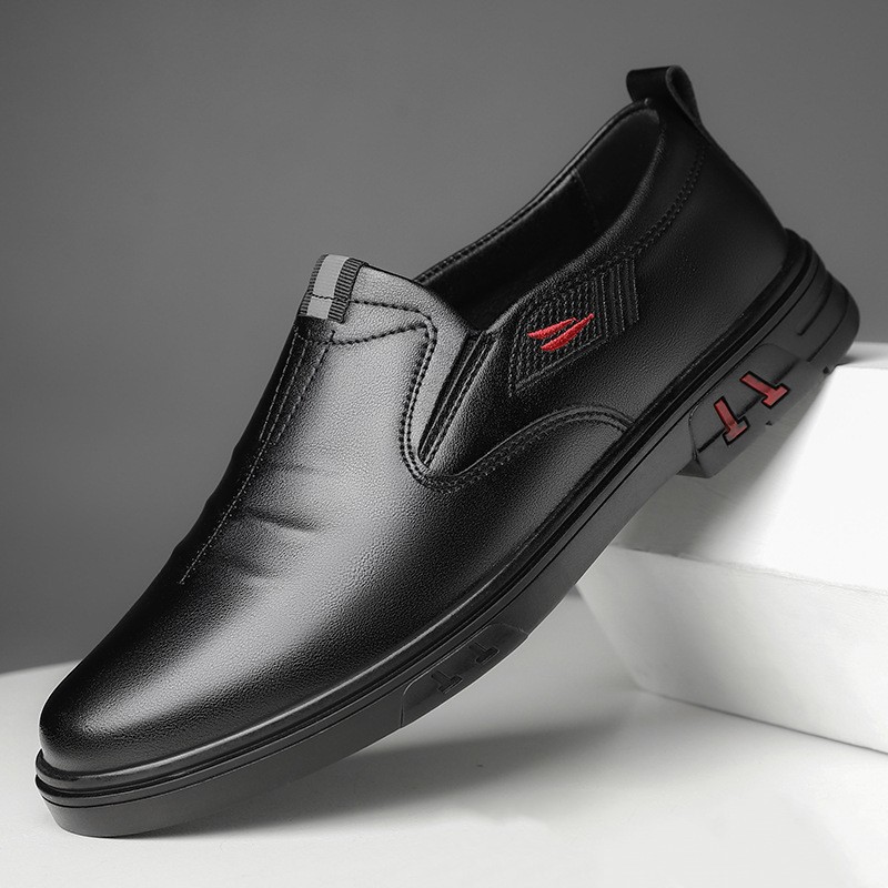 Casual Leather Shoes Men's Shoes Korean Style All-match Trendy Men's Shoes British Style Business Men's Small Leather Shoes for Young Students