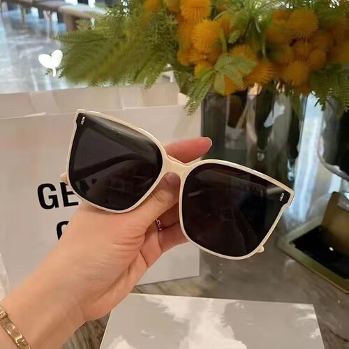 GM Korean style sunglasses for men and women trendy sunglasses ins Internet celebrity sunglasses big face slim anti-UV sunglasses