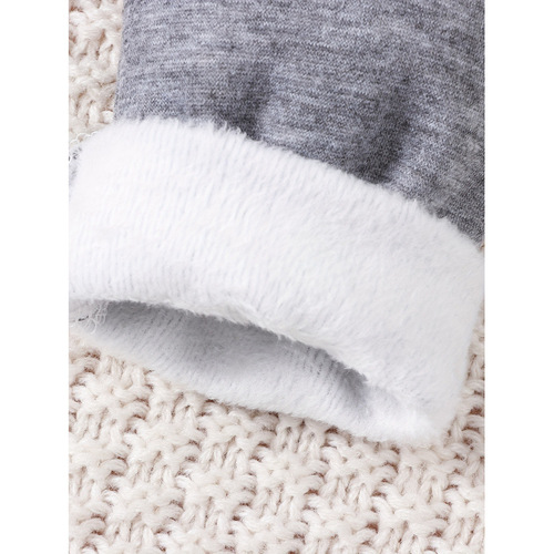 Z 69740 Girls Fleece Lined Leggings Girls 'suede leggings New European and American style
