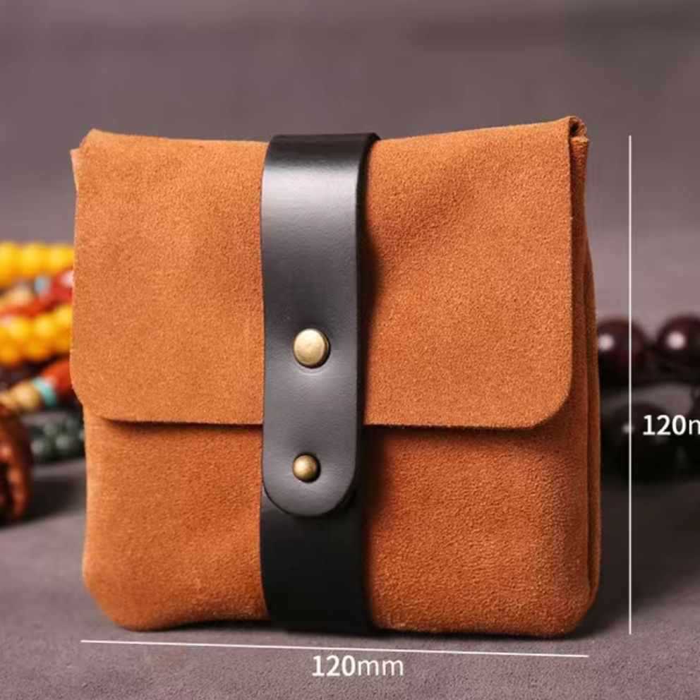 브라운 10/블랙 스트라이프 더블 레이어 팔찌 가방