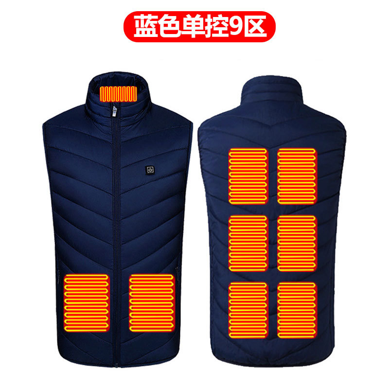 파란색 단일 제어 9개 구역 가열