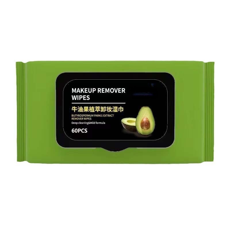 Toallitas de desmaquillaje de aguacate, toallas de desmaquillaje de aguacate