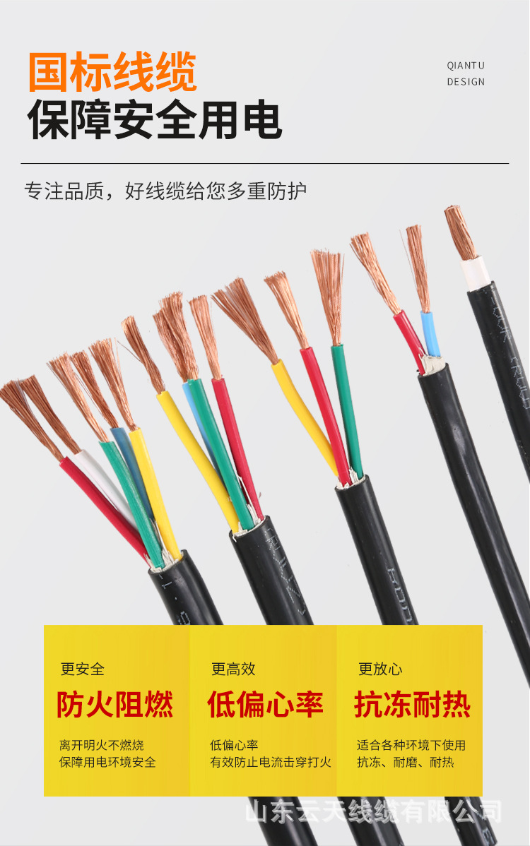 RVV/RVVP多芯控制软电缆2--48芯