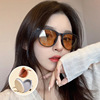 Foldable sunglasses, sun protection cream, glasses, 2022, Japanese and Korean, Korean style, UF-protection, internet celebrity