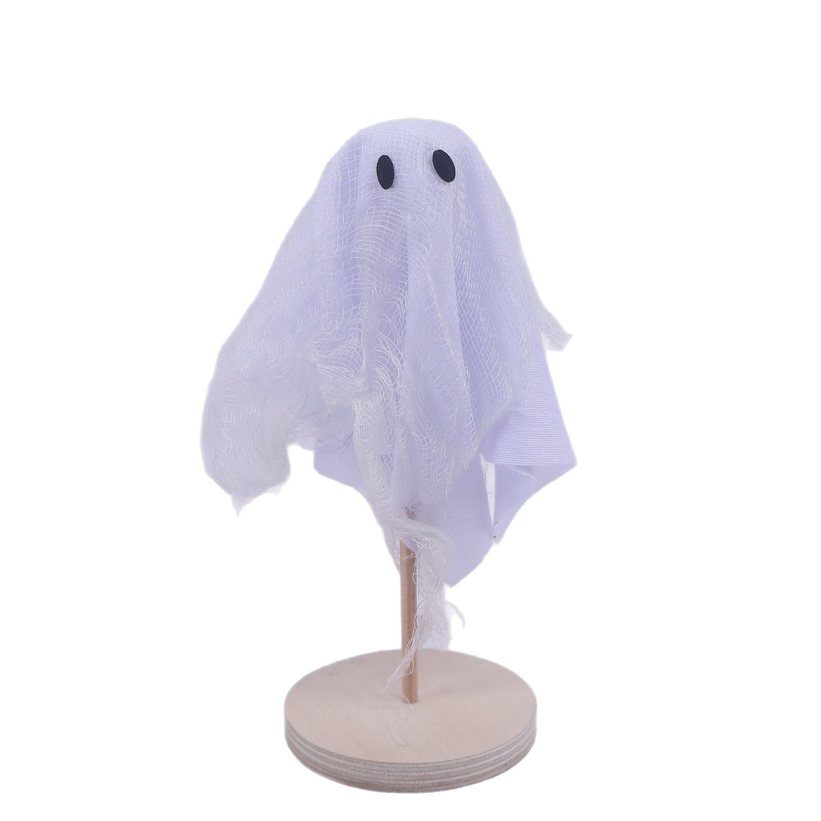 Decoración de fiesta de Halloween bruja escoba mágica decoración de ambiente accesorios malla de color calabaza fantasma pequeño adorno