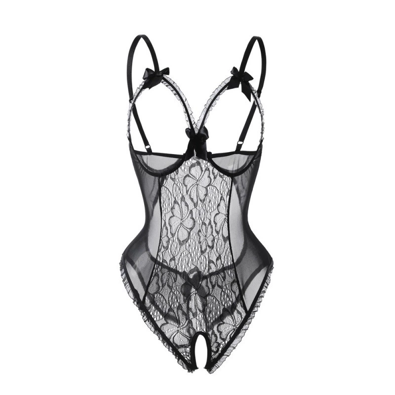 Трансграничная оптовая продажа: эротическое белье с открытой промежностью в европейском и американском стиле, сексуальное цельное белье с открытым бюстом, одежда для сна для внешней торговли 2683