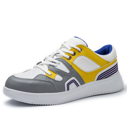 Fashionable unisex steel toe anti-punching shoe with Kevlar midsole, anti-puncture, wear-resistant protective shoe, stylish flat shoe.