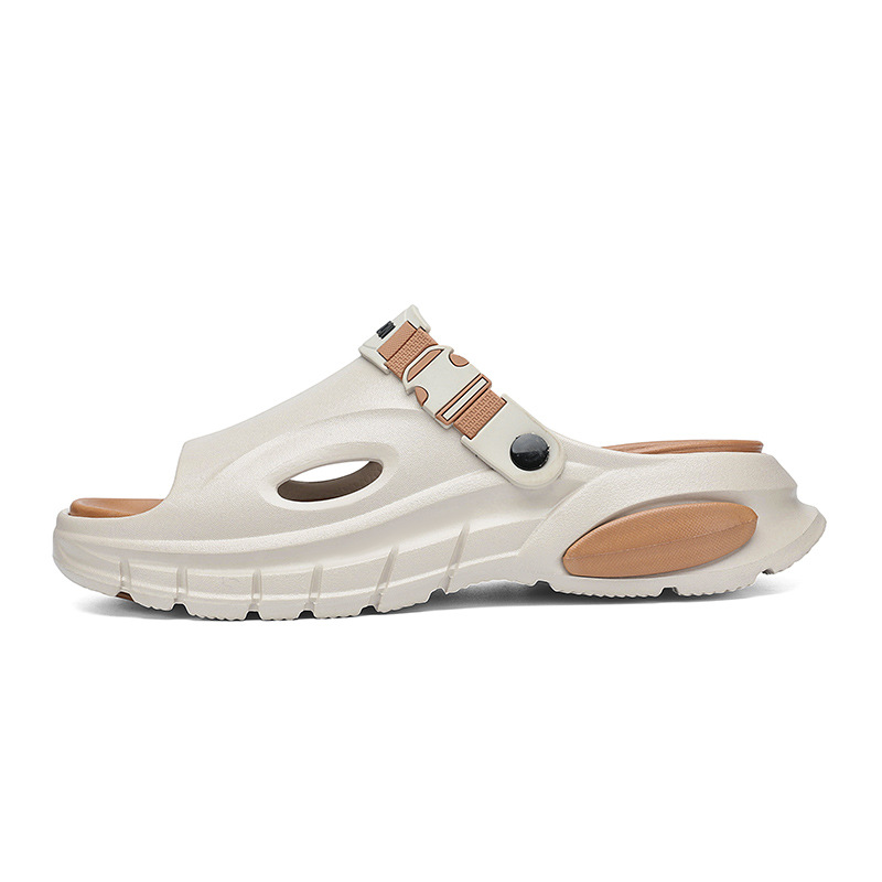 Zapatillas verano nuevo estilo para hombres ropa exterior antideslizante pisando mierda deportes de suela gruesa al aire libre doble conducción ocio sandalias de playa