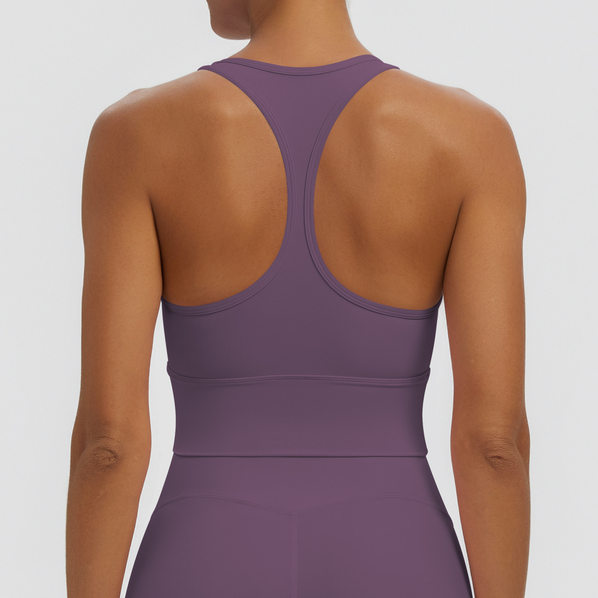 Nuevo transfronterizo sólido I-shaped hermosa espalda apretada ropa interior deportiva transpirable correr fitness yoga chaleco chaleco mujer image 13