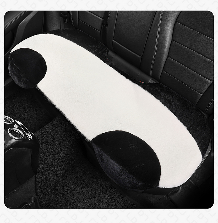 24 years new car seat cushion winter big white bear plush cartoon cute seat cushion three-piece universal seat cover car