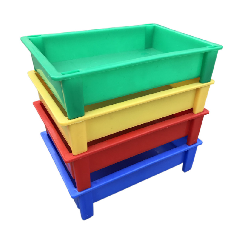 贵州能源厂用高脚电池盒 长方形高脚物料盒 18650锂电池周转盒