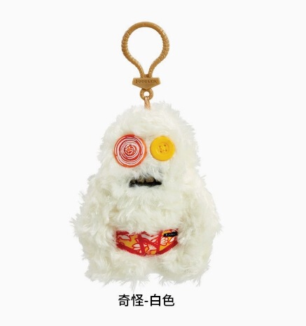 大牙齿萌牙怪兽挂件公仔毛绒fuggler放克牙宝丑萌怪物钥匙扣|undefined