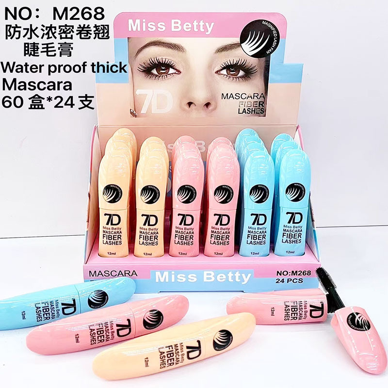 Nuevo Comercio exterior transfronterizo MissBetty grueso curling impermeable Mascara maquillaje al por mayor Mascara crema