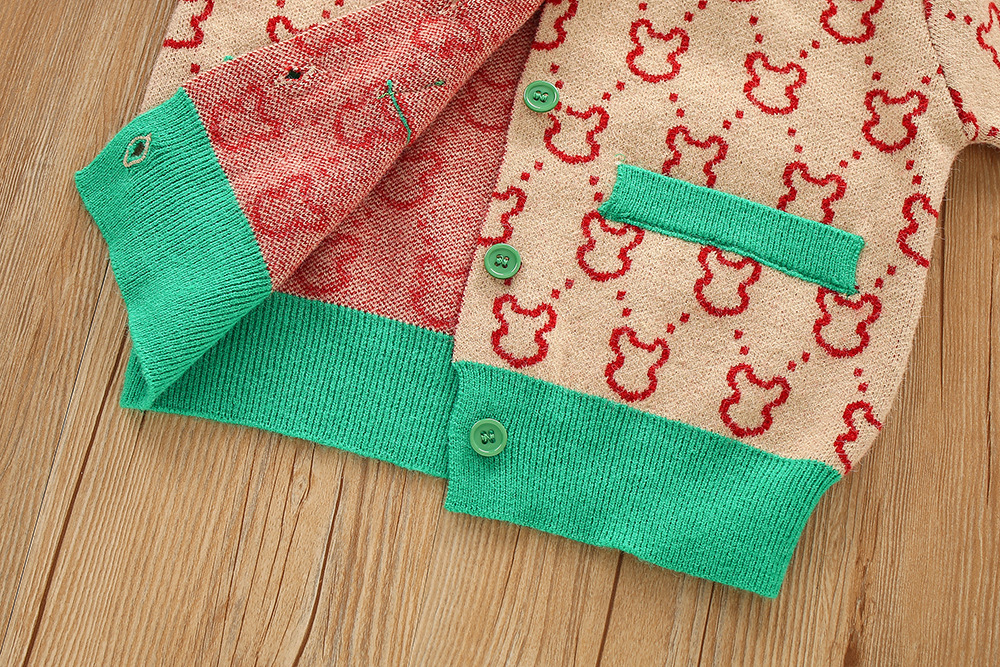 Pull pour enfants, nouvelle édition coréenne, Cardigan tricoté pour petite fille, ensemble deux pièces à la mode, automne/hiver 2022_voghion.com