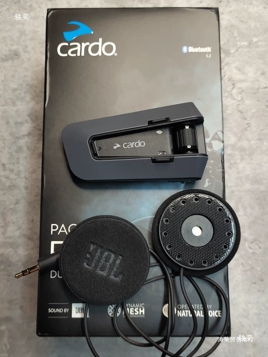 Cardo Edge второго поколения, черно-золотая версия, магнитная база, наушники-гарнитура