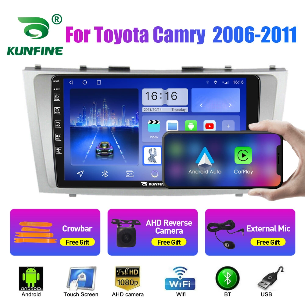 Подходит для Toyota Camry 2006-2011 Android-автомобильная навигационная система с камерой заднего вида, интегрированный блок